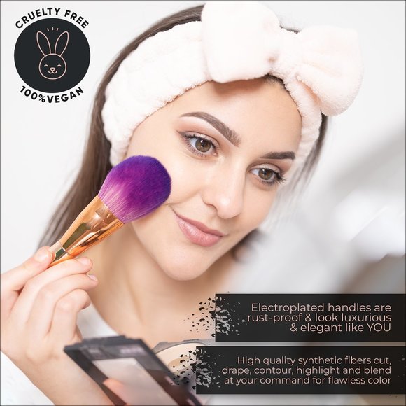 GLOWNIQUE AURA Professional Makeup and Skincare Brush Set - Picture 15 of 17